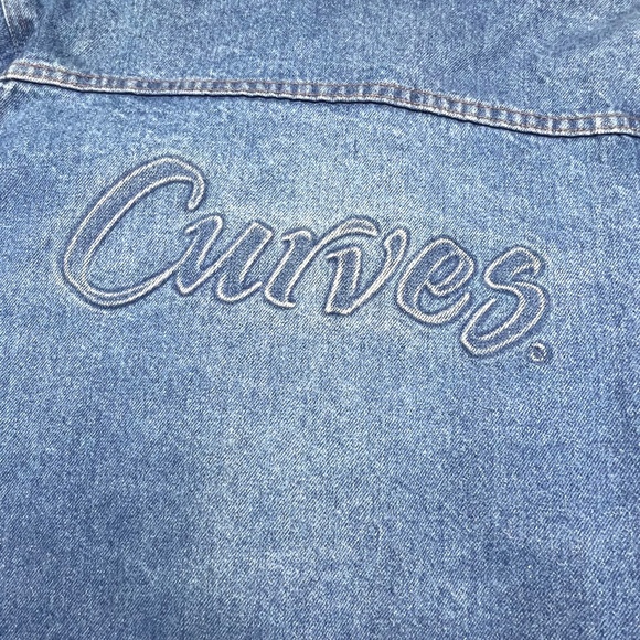↪️(relisted!)VINTAGE•RARE•own your! |•CURVES•| A of M Oversized Denim Jean Jacke - Picture 5 of 16